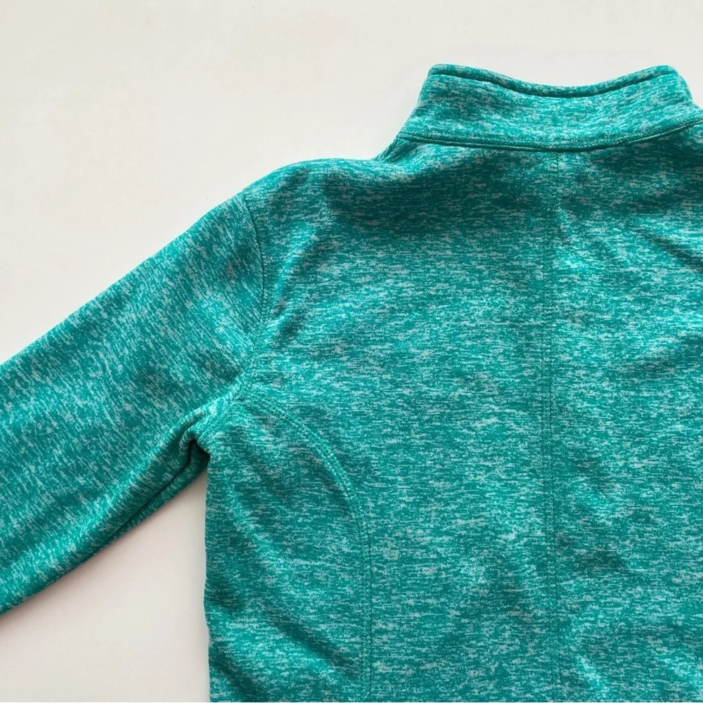 Coconut Creek Trading Co. Green Blue Turquoise Neon Quarter Zip Kanga Pocket - Picture 11 of 13